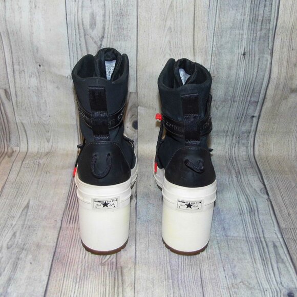 CONVERSE Chuck Taylor All Star GR82 Extra-High Black Egret Boots Womens 8.5 - Picture 5 of 7